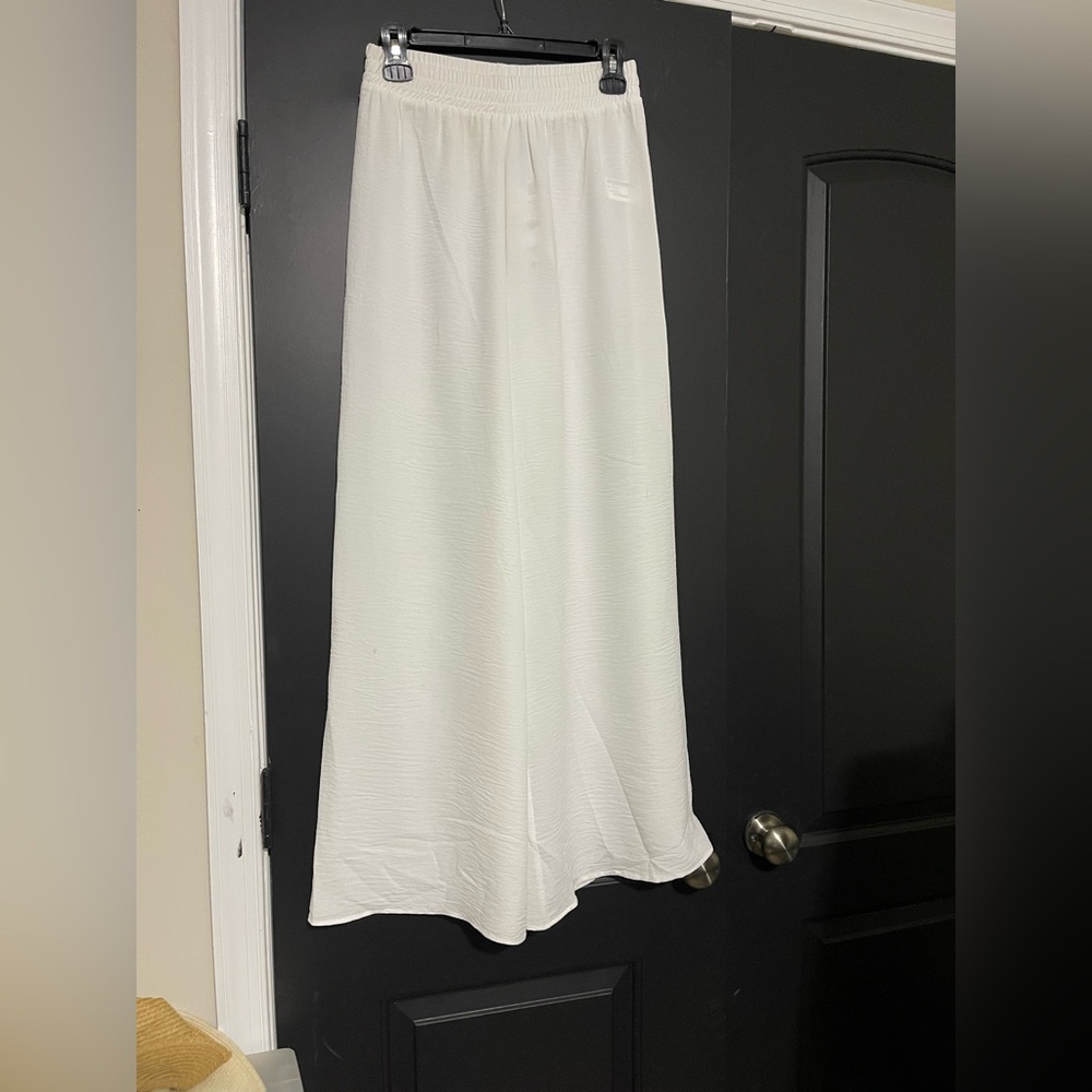 Zara Cream Elastic Waist Pants